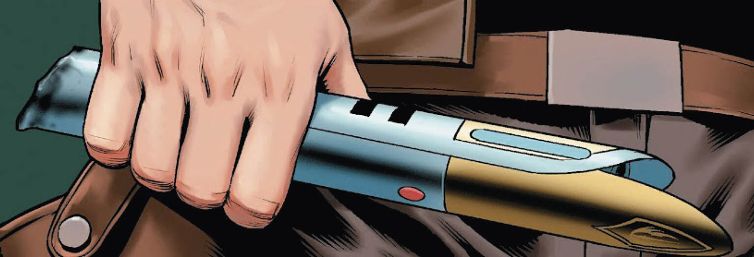 Luke Skywalker's yellow lightsaber appearance 