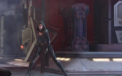 High Justice Vaylin pursues the escaped prisoner.