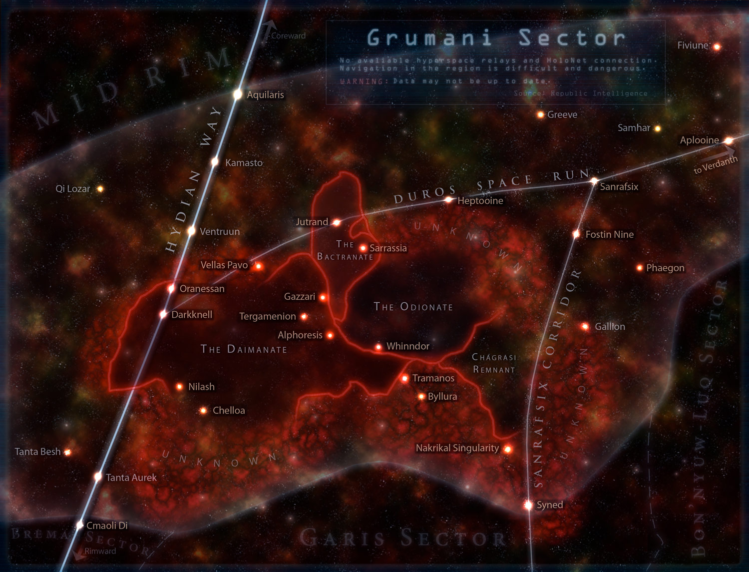 The Bactranate, within the larger Grumani sector