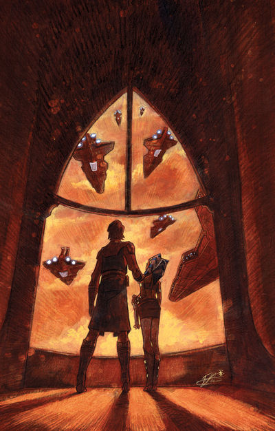 Star Wars: Clone Wars Bait Page 02, Final Art, in Jeffrey Wedding's Star  Wars Webcomics Comic Art Gallery Room