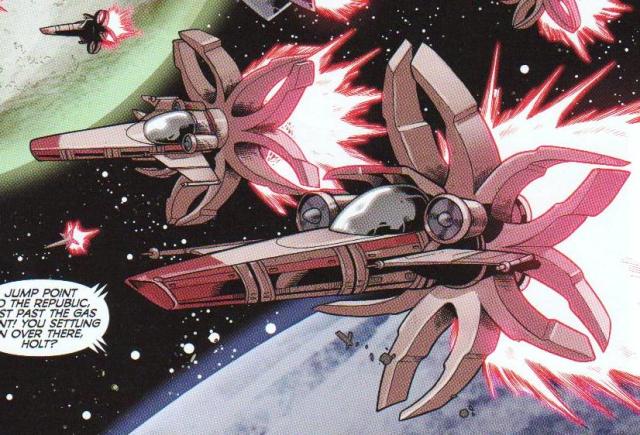 Fire Lotus-class starfighter appearance in Common Appearance