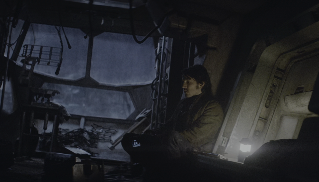 Cassian Andor listened to Nemik's manifesto in the wreckage of his family's old hauler.