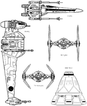 Mole miner scale next to well-known starfighters