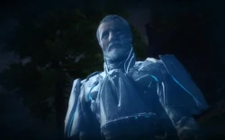 Valkorion was able to stop the tim when appearing to his host as a Force spirit.