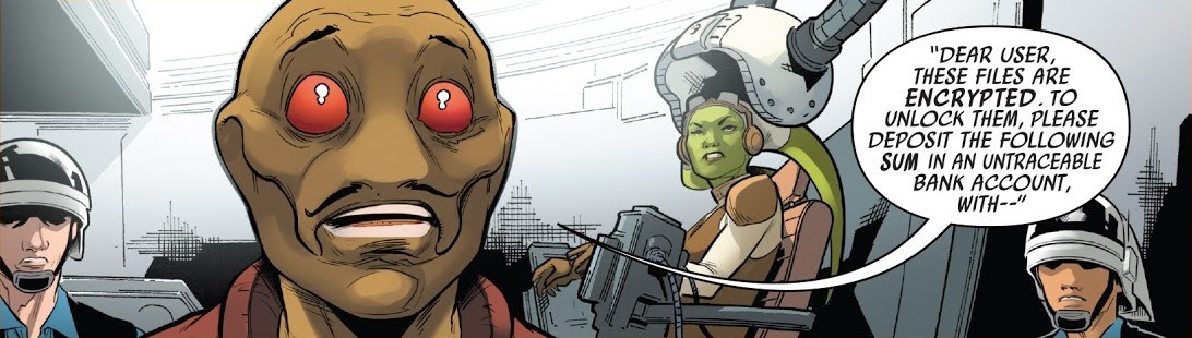 Bini and Hera Syndulla find out the datacore is encrypted.