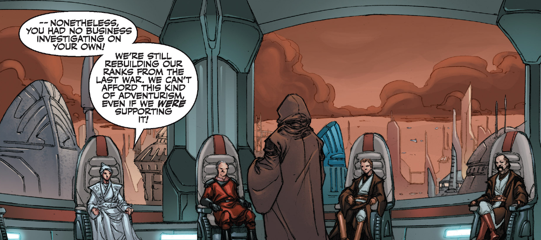 Atris, sitting on the Jedi High Council in 3963 BBY.