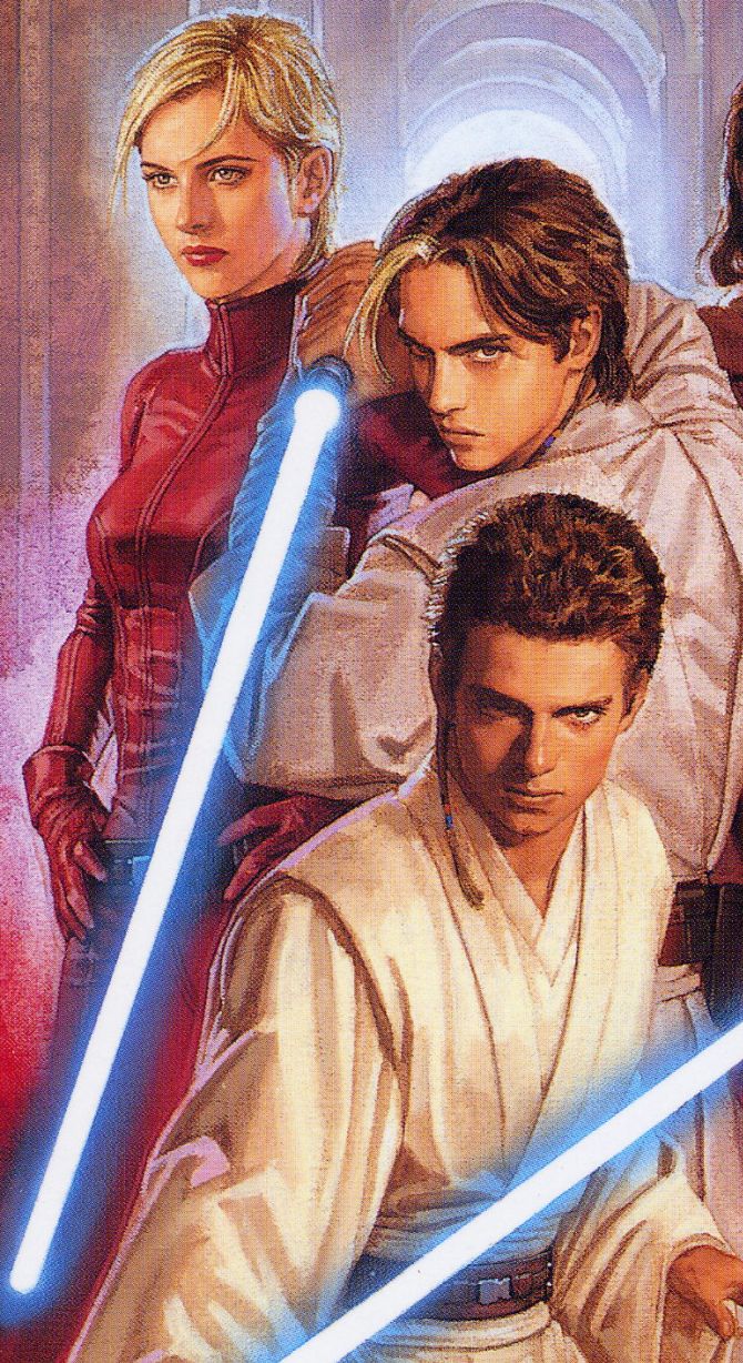 Ferus Olin with Siri Tachi and Anakin Skywalker.