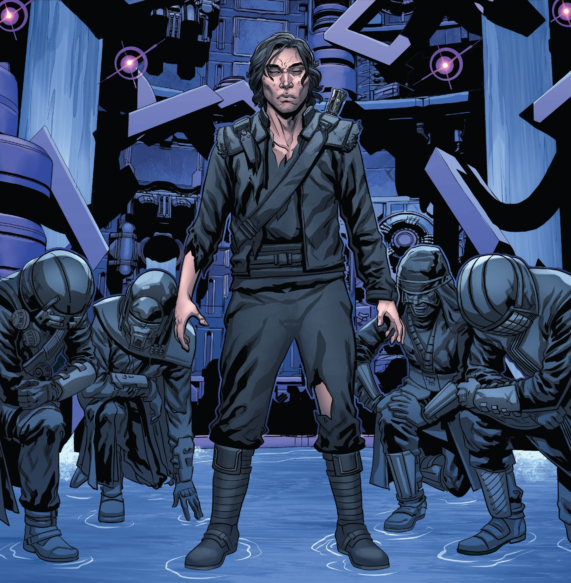 Ben Solo becomes the new leader of the Knights of Ren after defeating Ren.