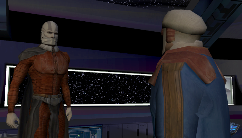 Darth Malak hires Calo Nord to capture Bastila Shan.