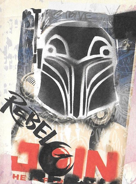 An Imperial propaganda poster vandalized with the starbird