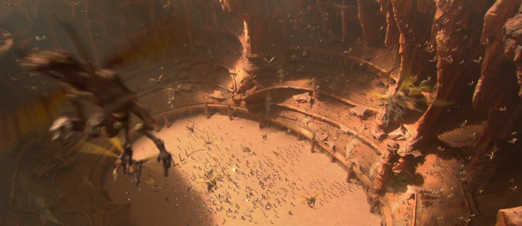 The Battle of Geonosis begins