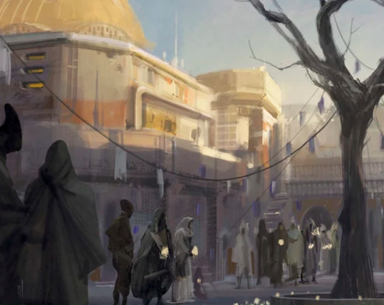 Maeve Cuilinn helped people in need while in Jedha City (pictured).