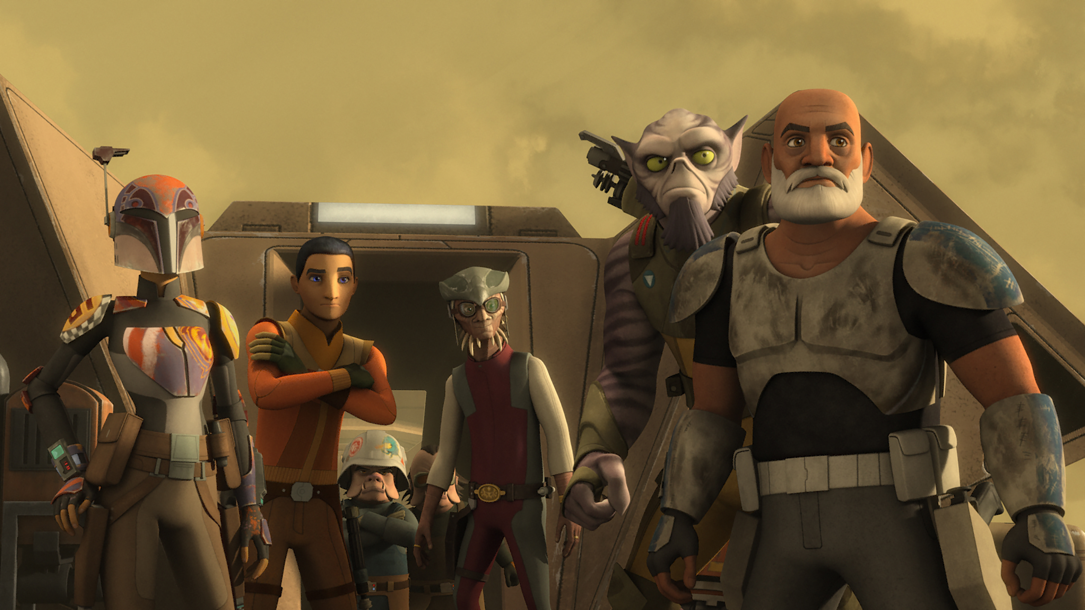 Zeb and his team go to Yarma on a mission to capture Y-wings at Reklam Station.