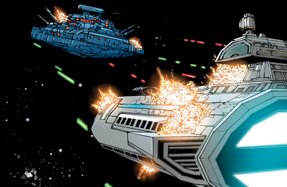 The Envoy is attacked by a Sith warship