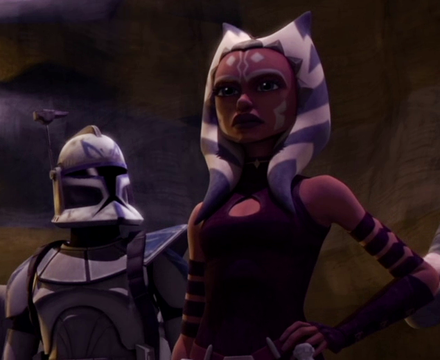 In her capacity as a Jedi Commander, Ahsoka Tano fought beside the clone troopers and earned their respect for her loyalty and actions.