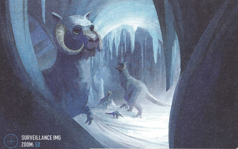 Purpruff took surveillance images of tauntauns while on Hoth.