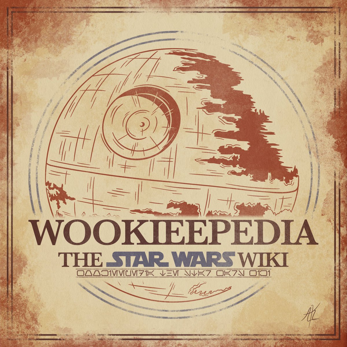 Fan-made Wookieepedia logo by Punch It Chewie Press (used with permission)