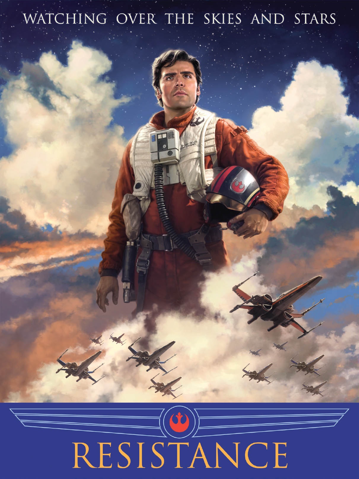 As a prank, Ziff created a propaganda poster featuring Poe Dameron.