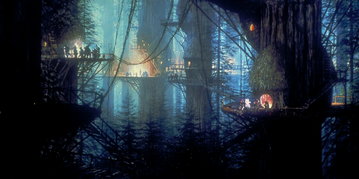 Bright Tree Village the night after the Battle of Endor