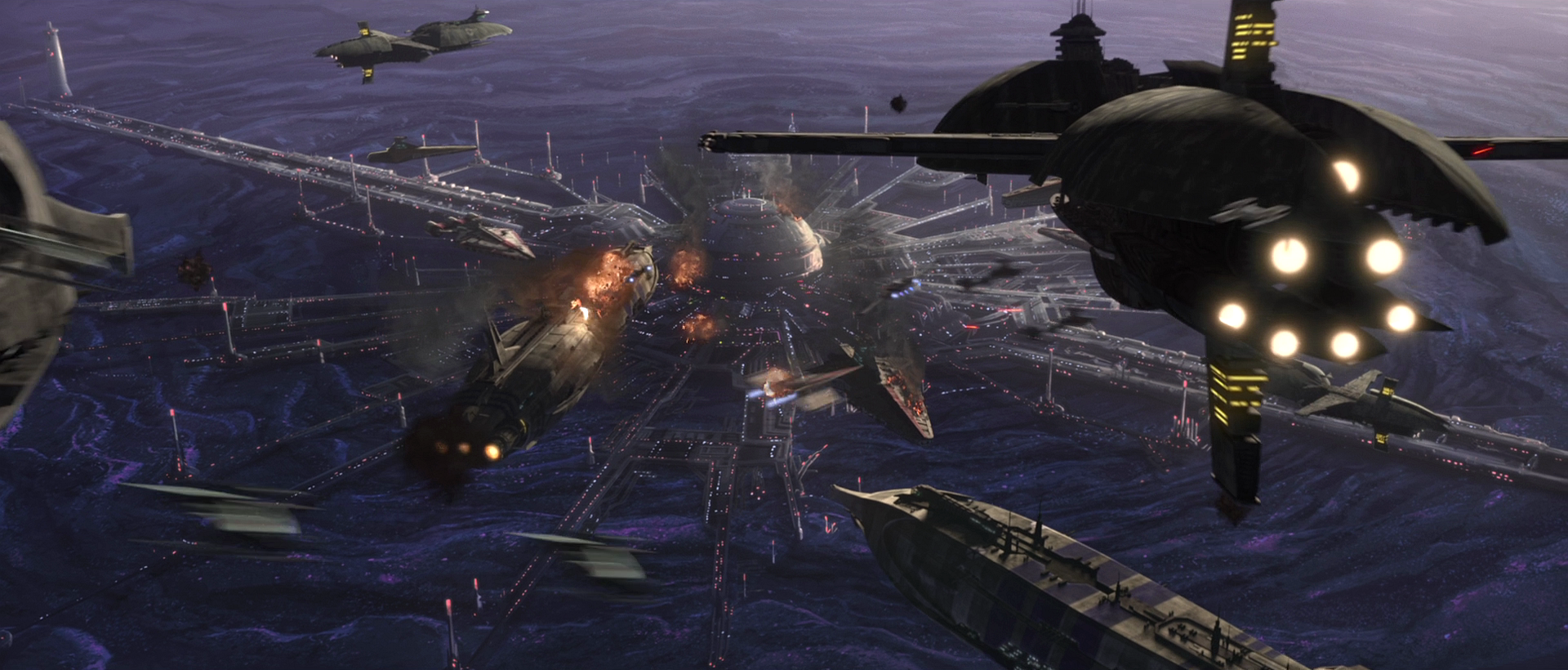 Three Providence-class Dreadnoughts in the Battle over Anaxes.