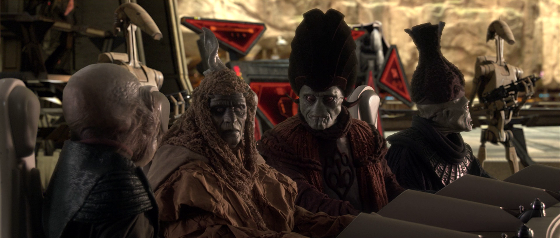 The Separatist Council met with General Grievous on Utapau.