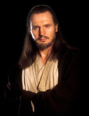 I see that Qui Gon Jinn is able to effortlessy pick Obi-Wan up. Does he  ever use that to his advantage or for fun in the future?