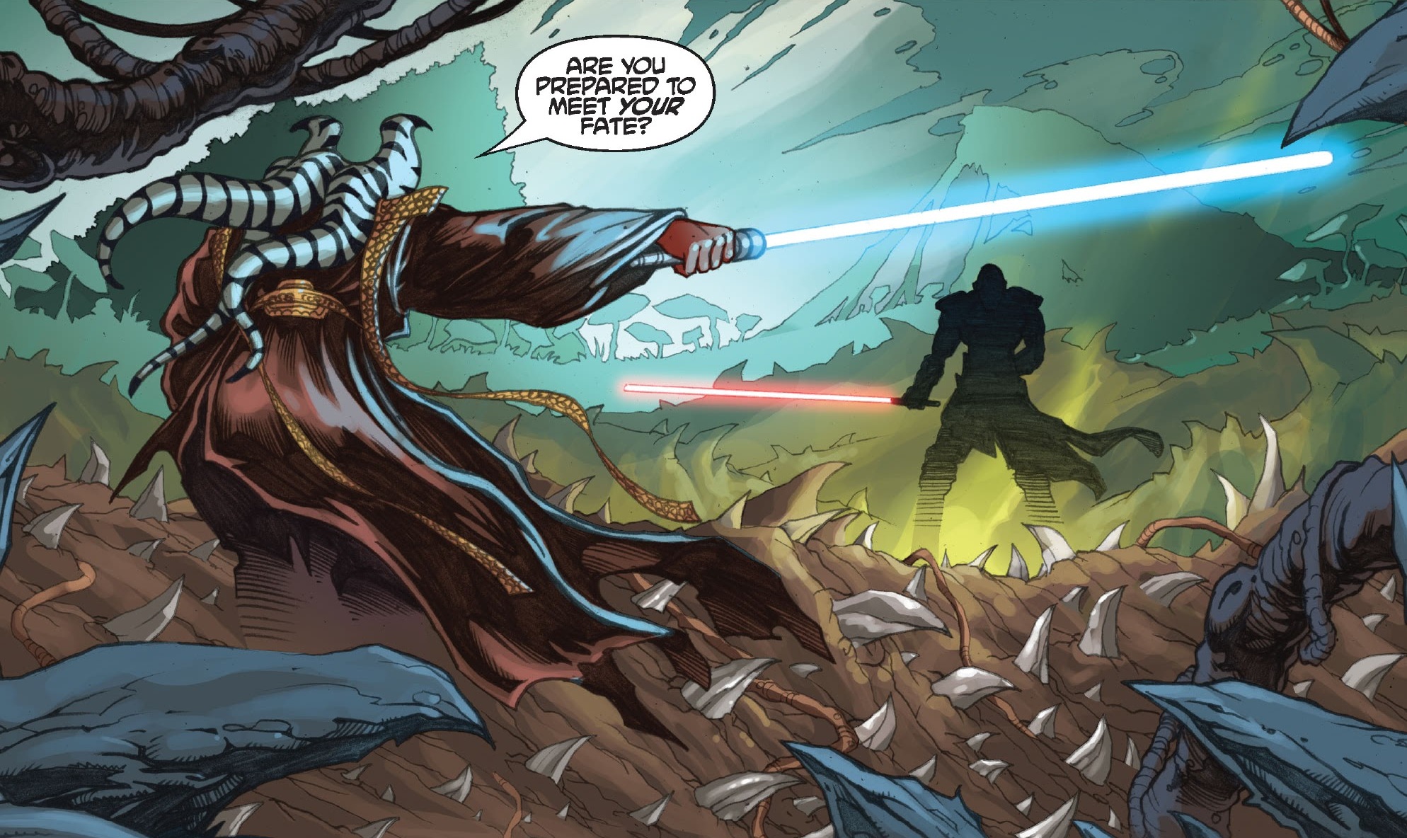 Though defeated by Starkiller, Shaak Ti pitied the apprentice, believing he could have been more than Vader's assassin.