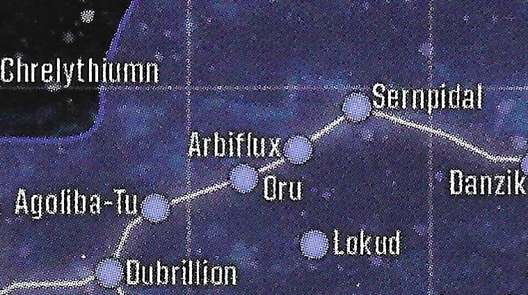 Arbiflux was found near the fringes of the Outer Rim