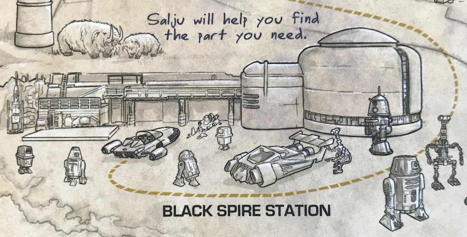 Trading card art of the station