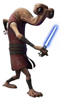 Byph with his newly constructed lightsaber