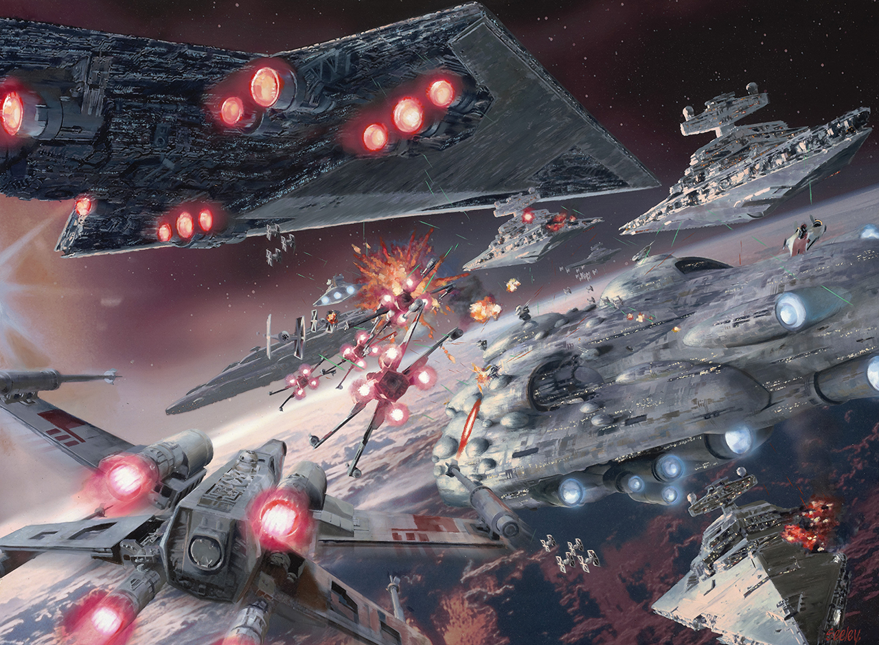 star wars space battle clone wars