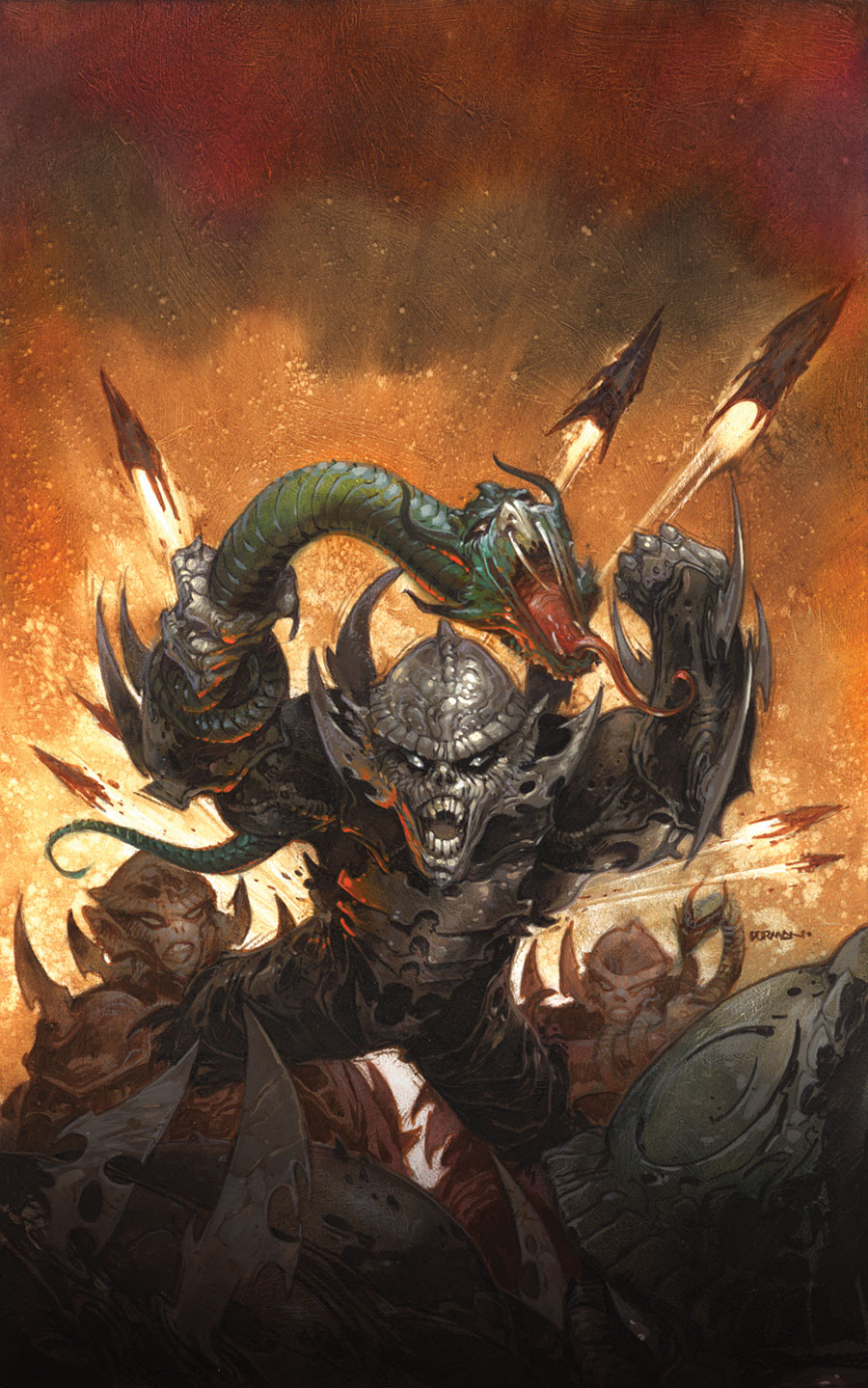 A Yuuzhan Vong warrior on the attack