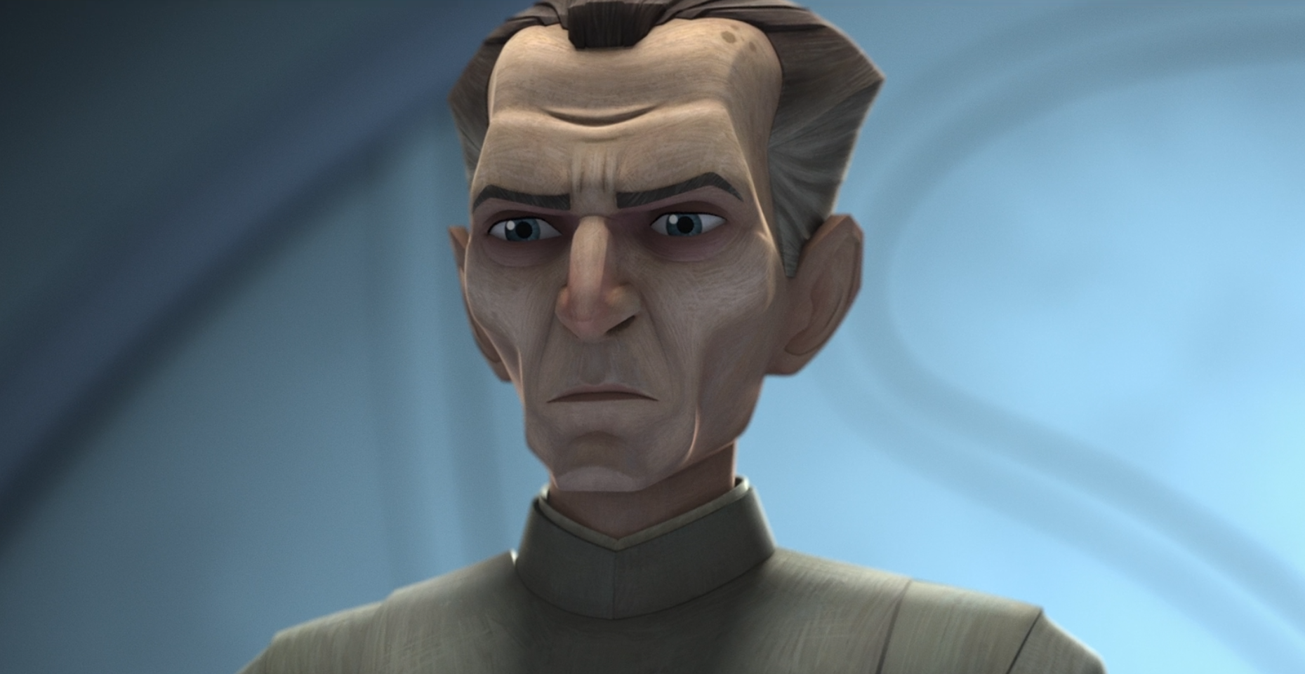 Moff Wilhuff Tarkin, whose memorandum to Raith Sienar marked the beginning of the TIE line