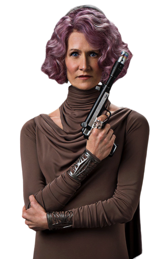 Holdo wielding her Defender 5.