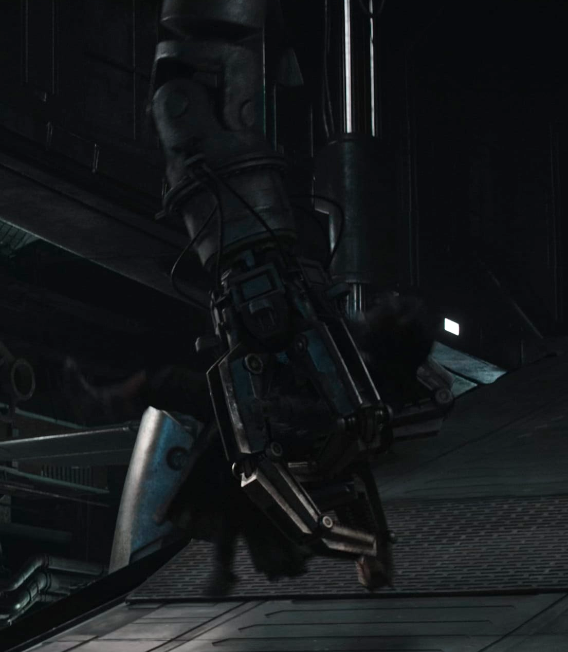 Cargo-lifting arm appearance 