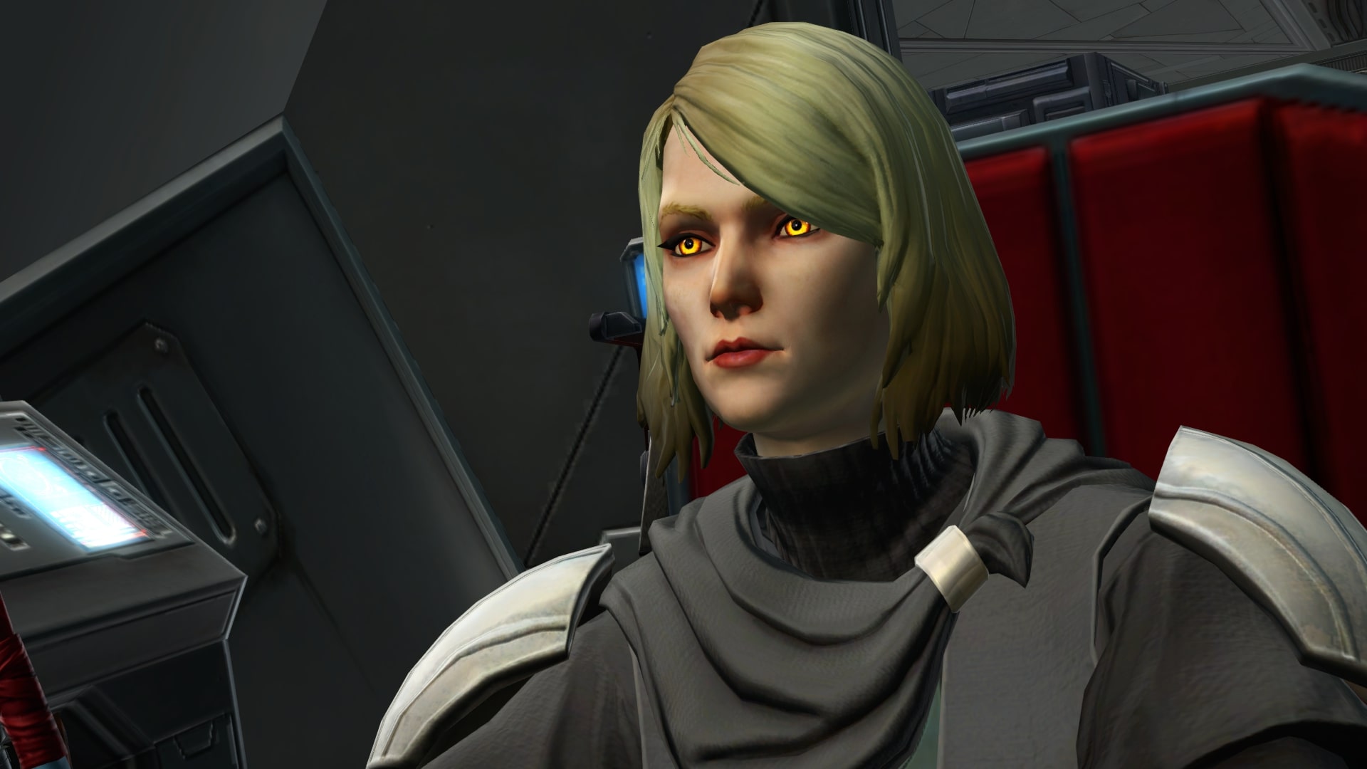 Lana Beniko traveled to Nathema with Theron Shan and the Alliance Commader.