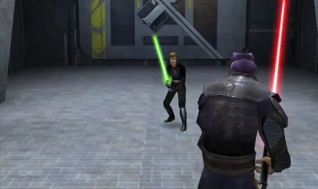 Luke Skywalker confronts Desann