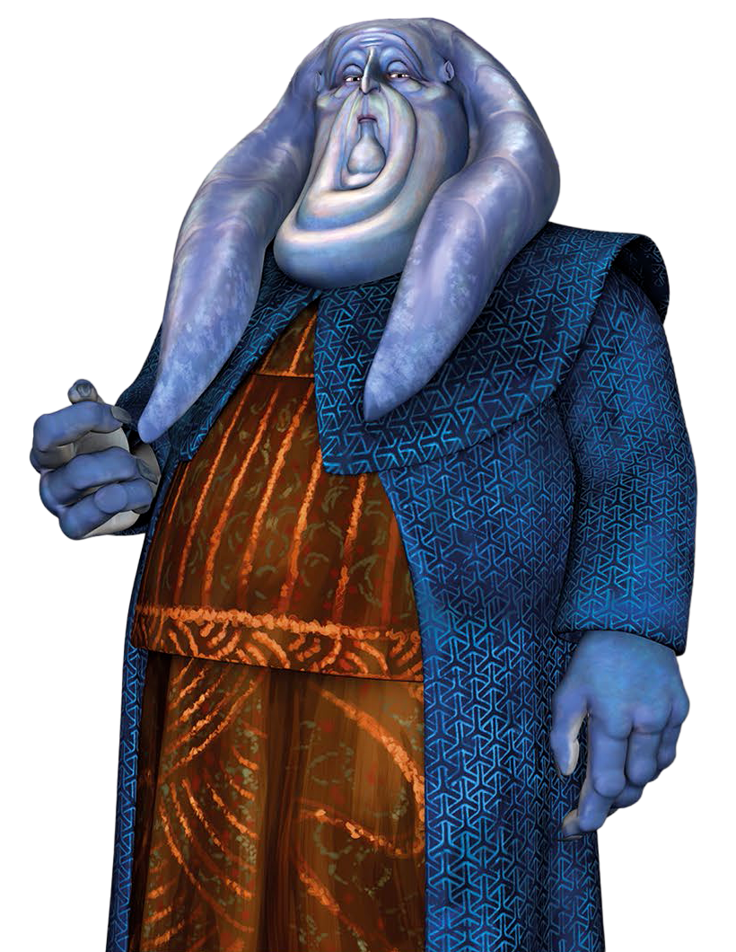 Jovial, yet corrupt, Orn Free Taa represented the Twi'lek people in the Galactic Senate, but he really put his own interests first.