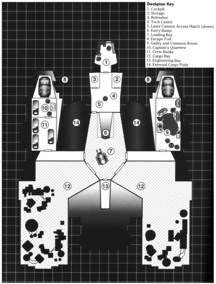 Deckplan of the Questor model.