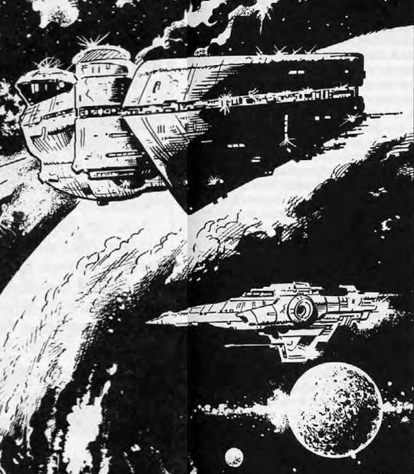 An illustration in "Disturbance in the Force" depicted two starships without specifying whether any of them was the Starkiller.