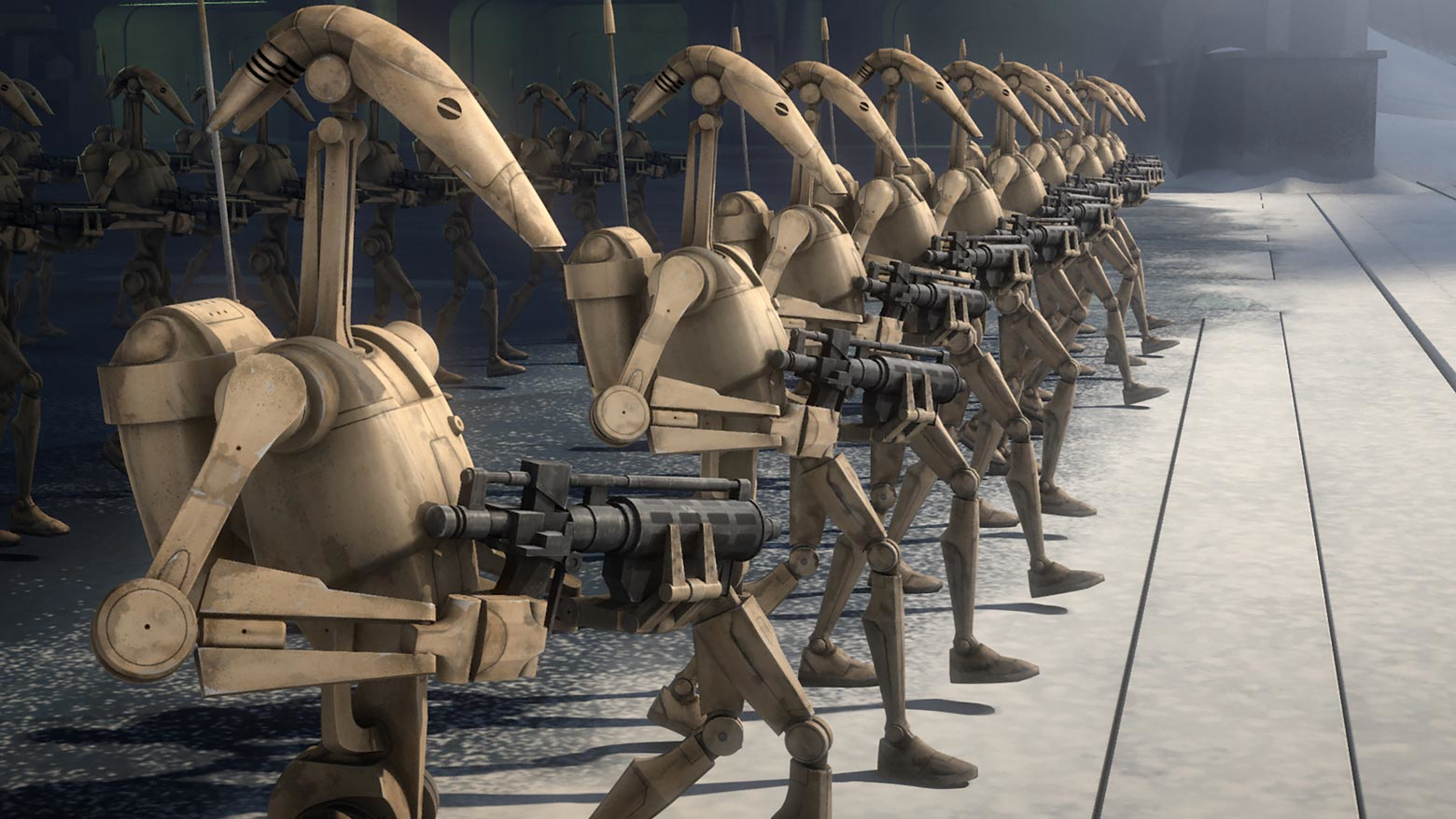 star wars the clone wars battle droids