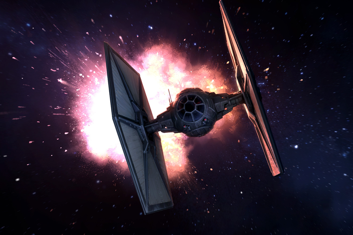 Rivas escapes aboard a TIE/fo fighter