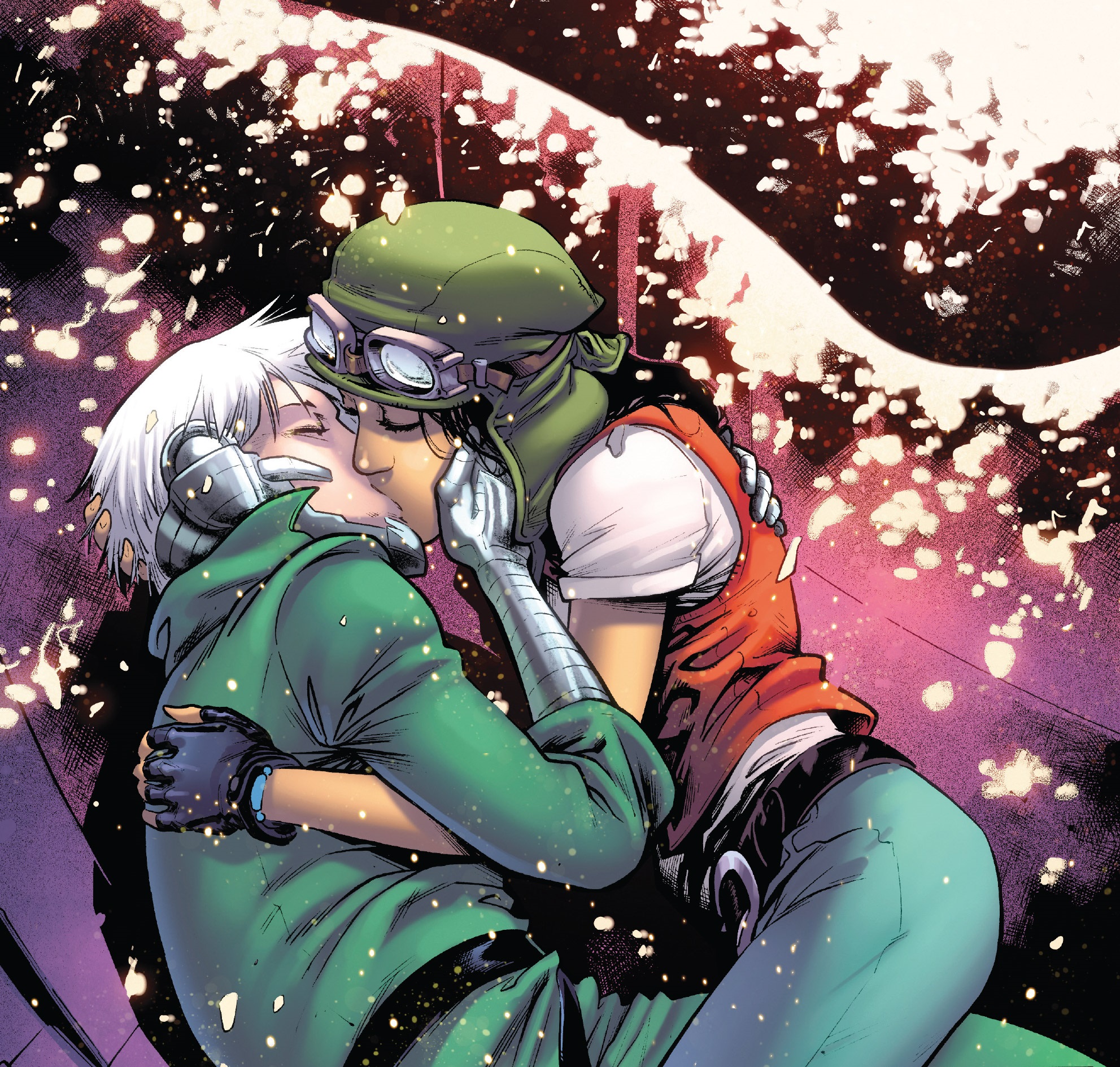 Aphra and Tolvan kiss.