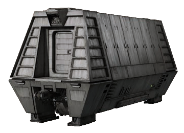 An armored car from a conveyex train