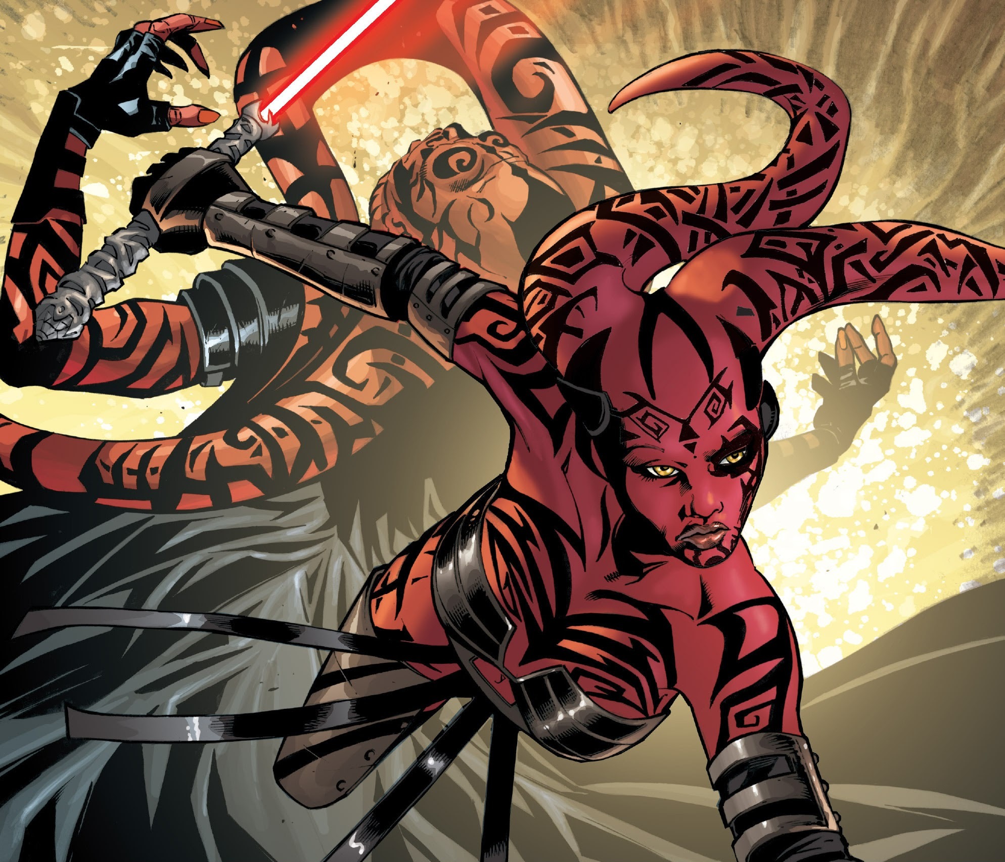 Darth Talon kills her master.