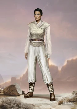 Concept artwork of Indara's costume, Eleanor Barlow[106]