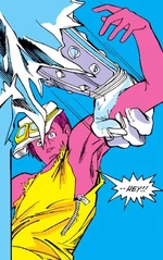 Rahuhl is grabbed by a  during the 