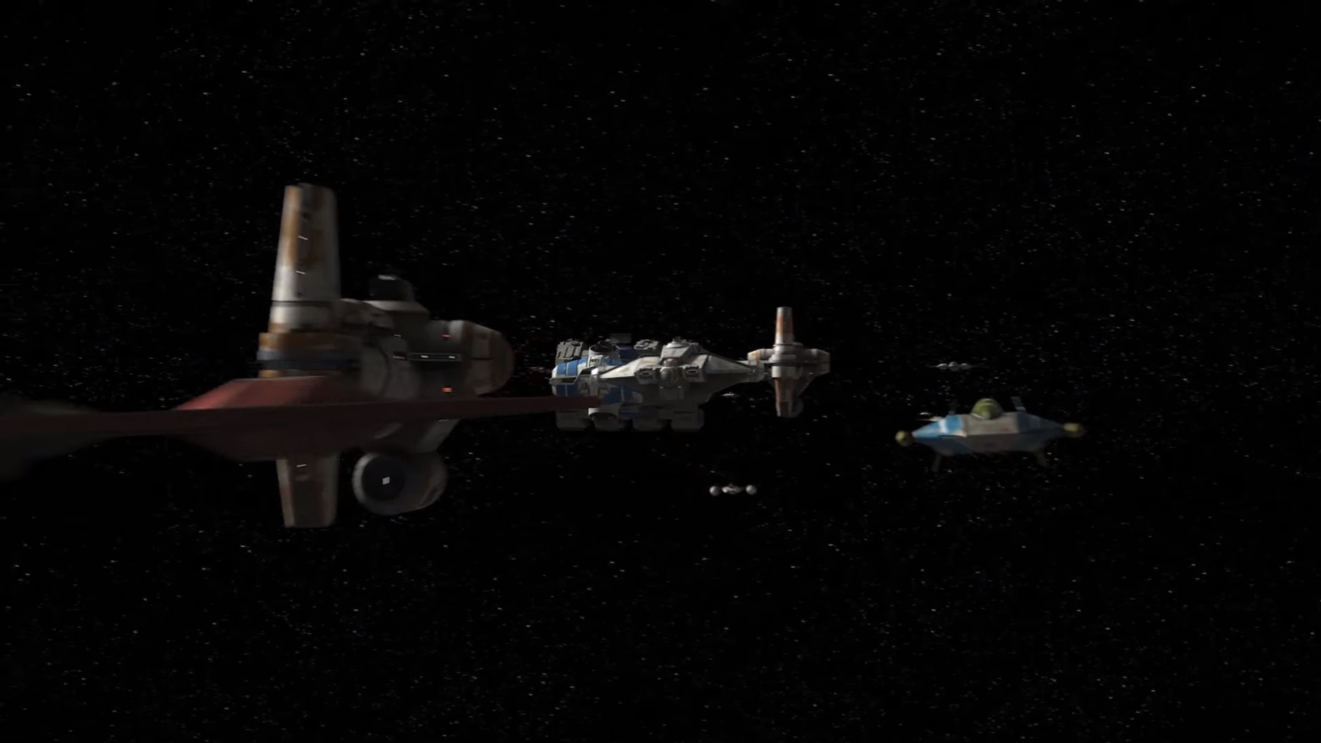 The remaining rebel forces headed to Yavin 4 to regroup with Rebel Command