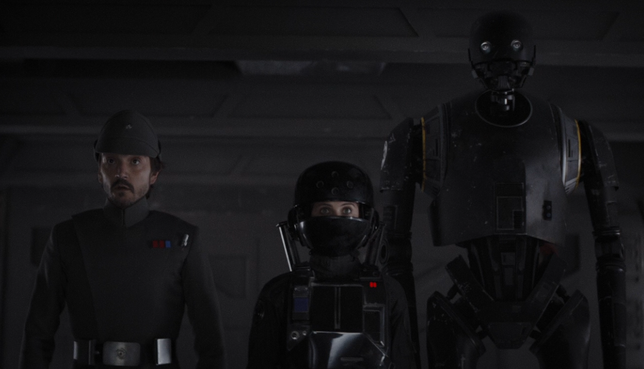 Jyn Erso used Kent Deezling's uniform as a disguise.