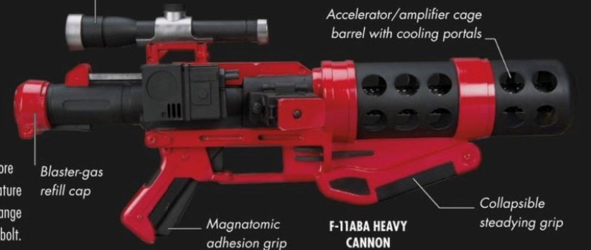 F-11ABA heavy blaster cannon appearance in Common Appearance